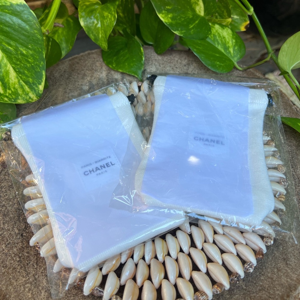 CHANEL Drawstring Dust Bags/Makeup Pouches